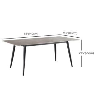 table et chaises design moderne ceramique effet beton