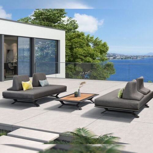 canape exterieur en aluminium