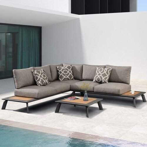 salon jardin aluminium bois design