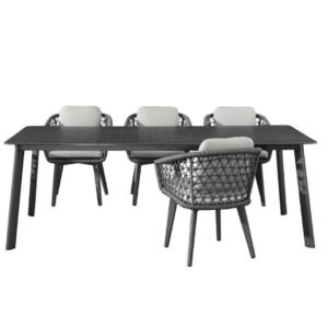 table exterieur aluminium 8 personnes la reunion